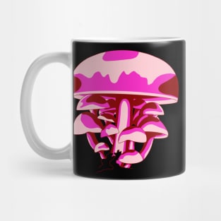 Mushrooms in pink Mug